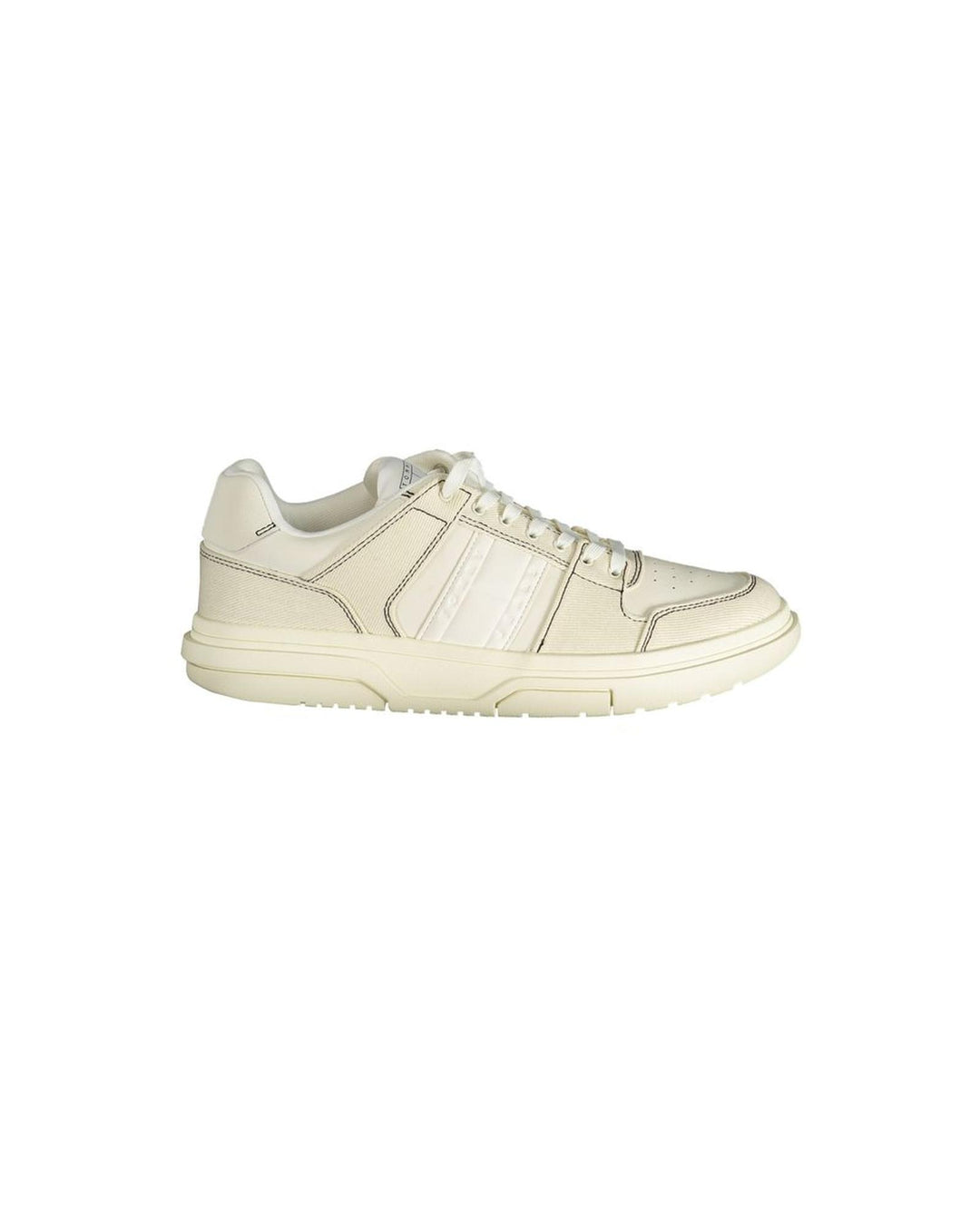 Tommy Hilfiger Men's White Polyester Sneaker - 44 EU