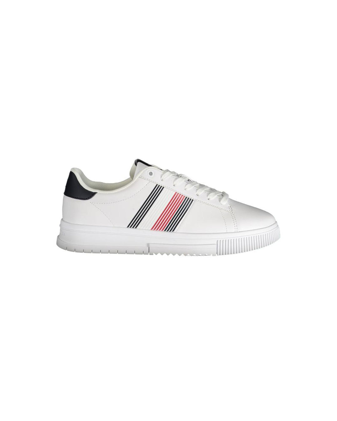 Tommy Hilfiger Men's White Polyester Sneaker - 44 EU