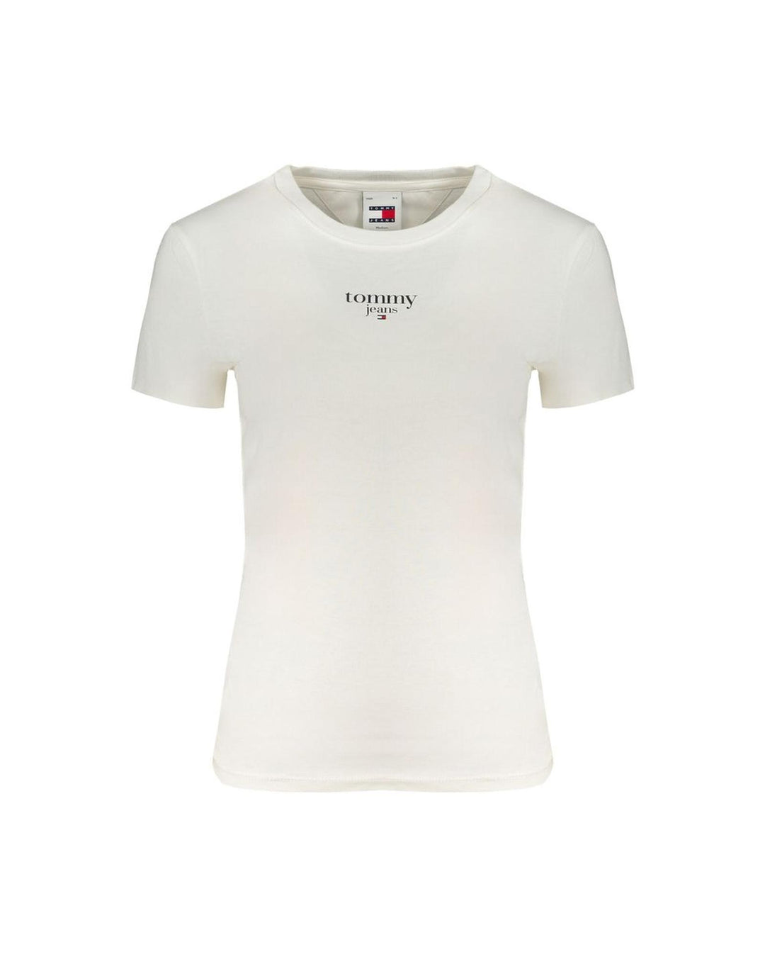 Tommy Hilfiger Women's White Cotton Tops & T-Shirt - XL