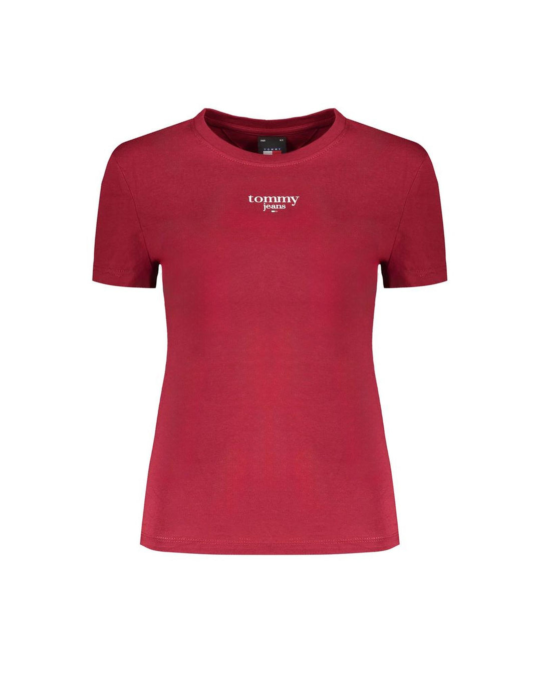 Tommy Hilfiger Women's Red Cotton Tops & T-Shirt - XL