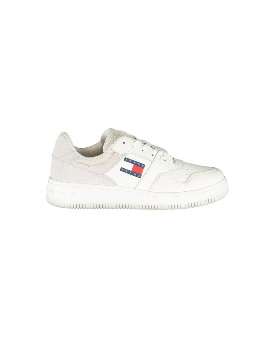 Tommy Hilfiger Women's White Polyester Sneaker - 37 EU