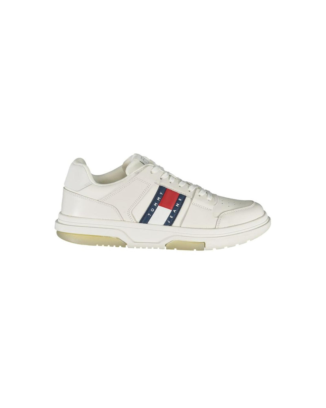 Tommy Hilfiger Men's White Polyethylene  Sneaker - 42 EU