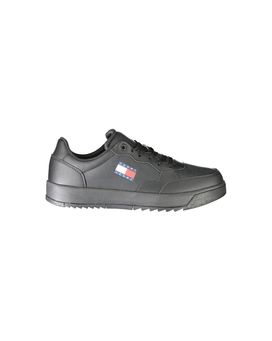 Tommy Hilfiger Men's Black Polyethylene  Sneaker - 41 EU
