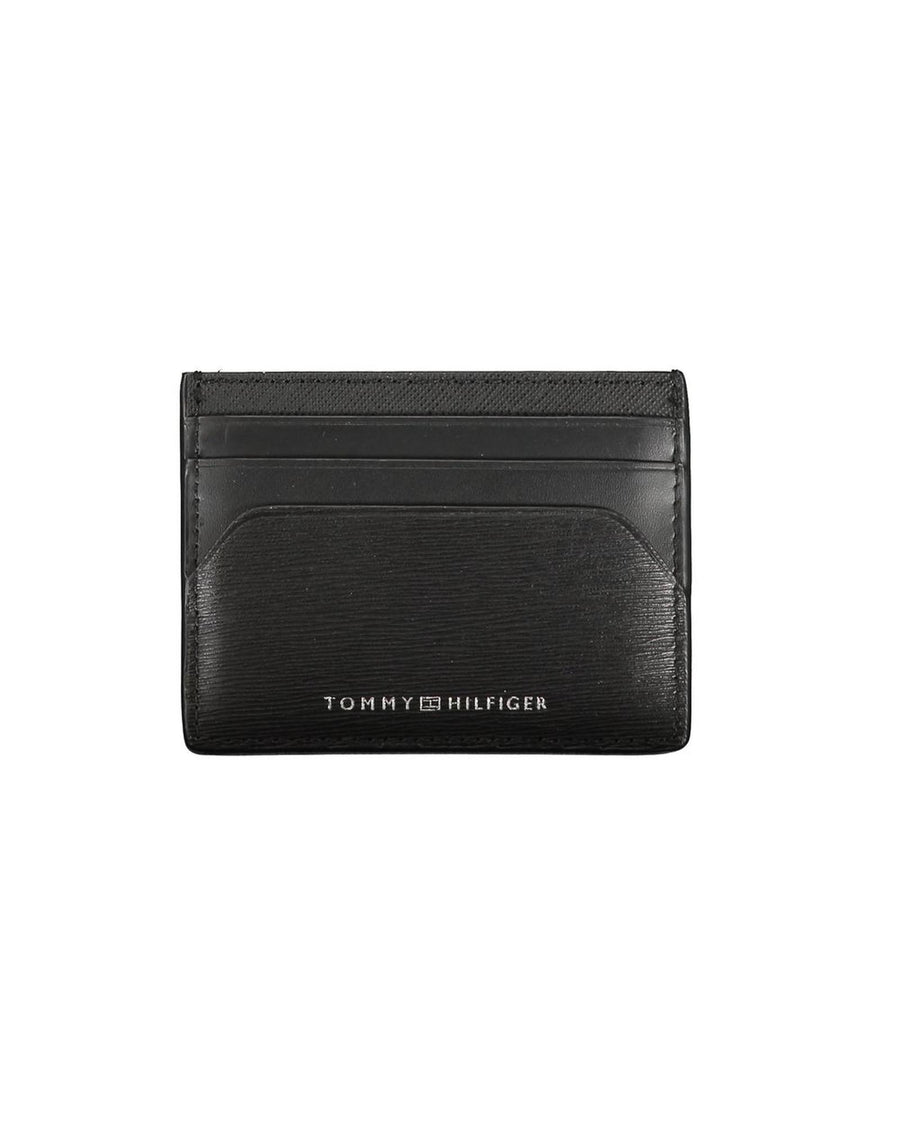 Tommy Hilfiger Men's Black Leather Wallet - One Size