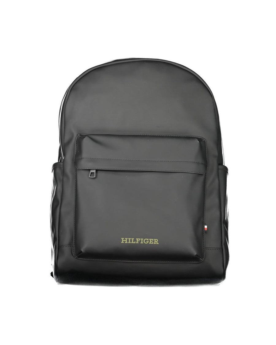 Tommy Hilfiger Men's Black Polyester Backpack - One Size