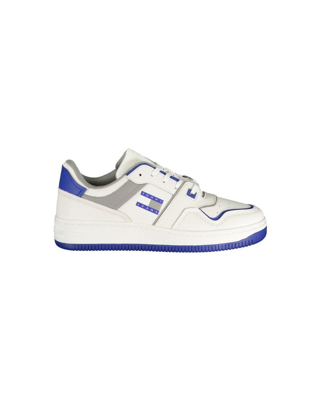 Tommy Hilfiger Men's White Polyester Sneaker - 40 EU