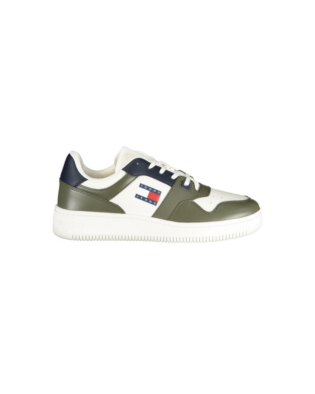 Tommy Hilfiger Men's Green Polyester Sneaker - 46 EU