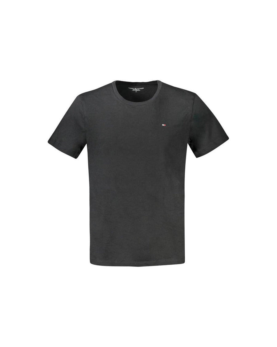 Tommy Hilfiger Men's Black Cotton T-Shirt - M