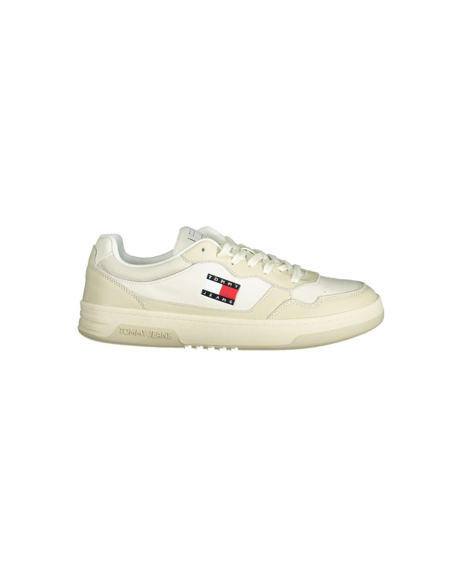 Tommy Hilfiger Men's Beige Polyester Sneaker - 41 EU