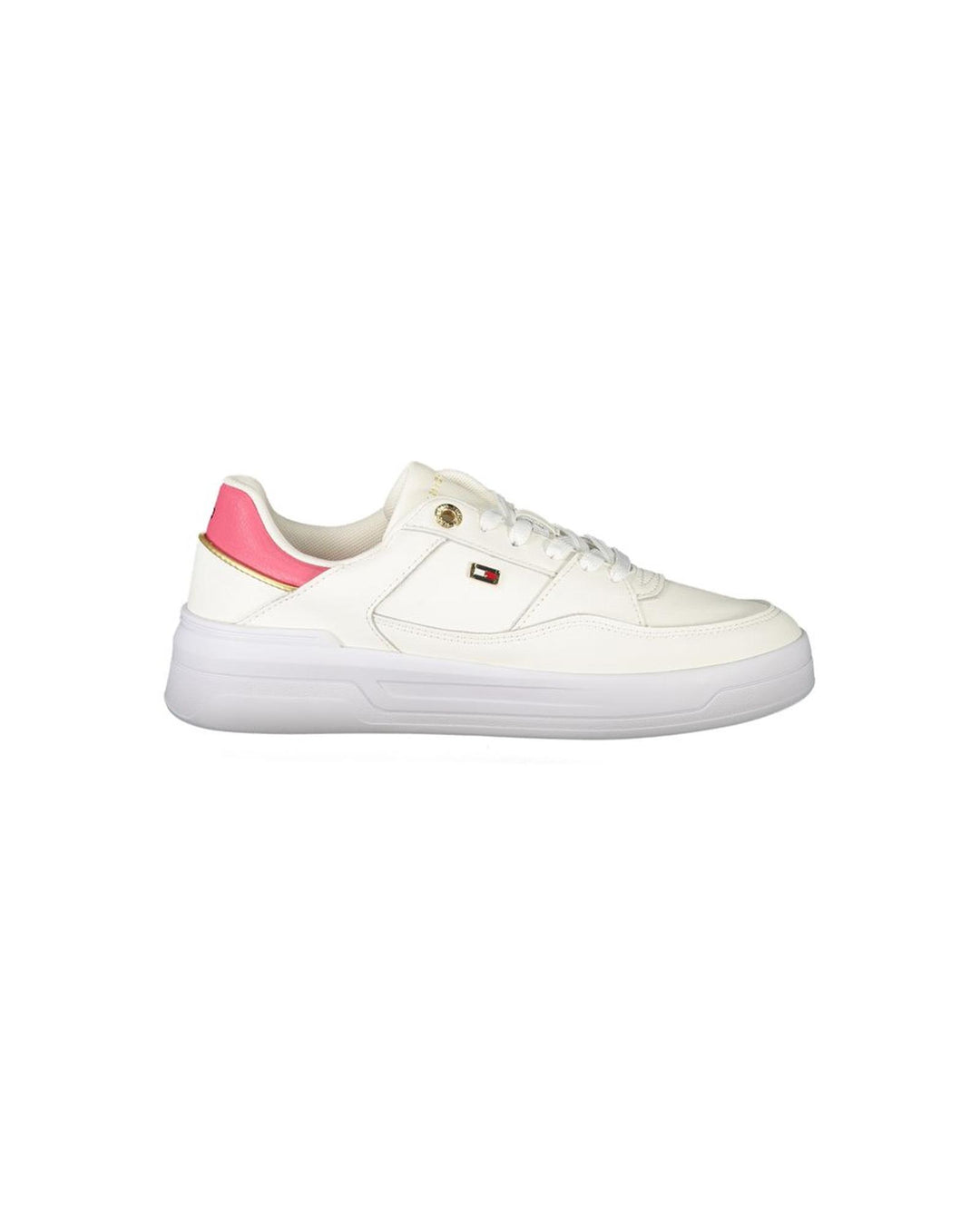 Tommy Hilfiger Women's White Polyester Sneaker - 36 EU