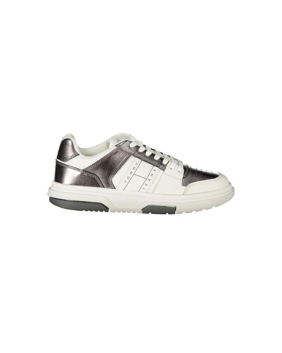 Tommy Hilfiger Women's White Polyester Sneaker - 37 EU