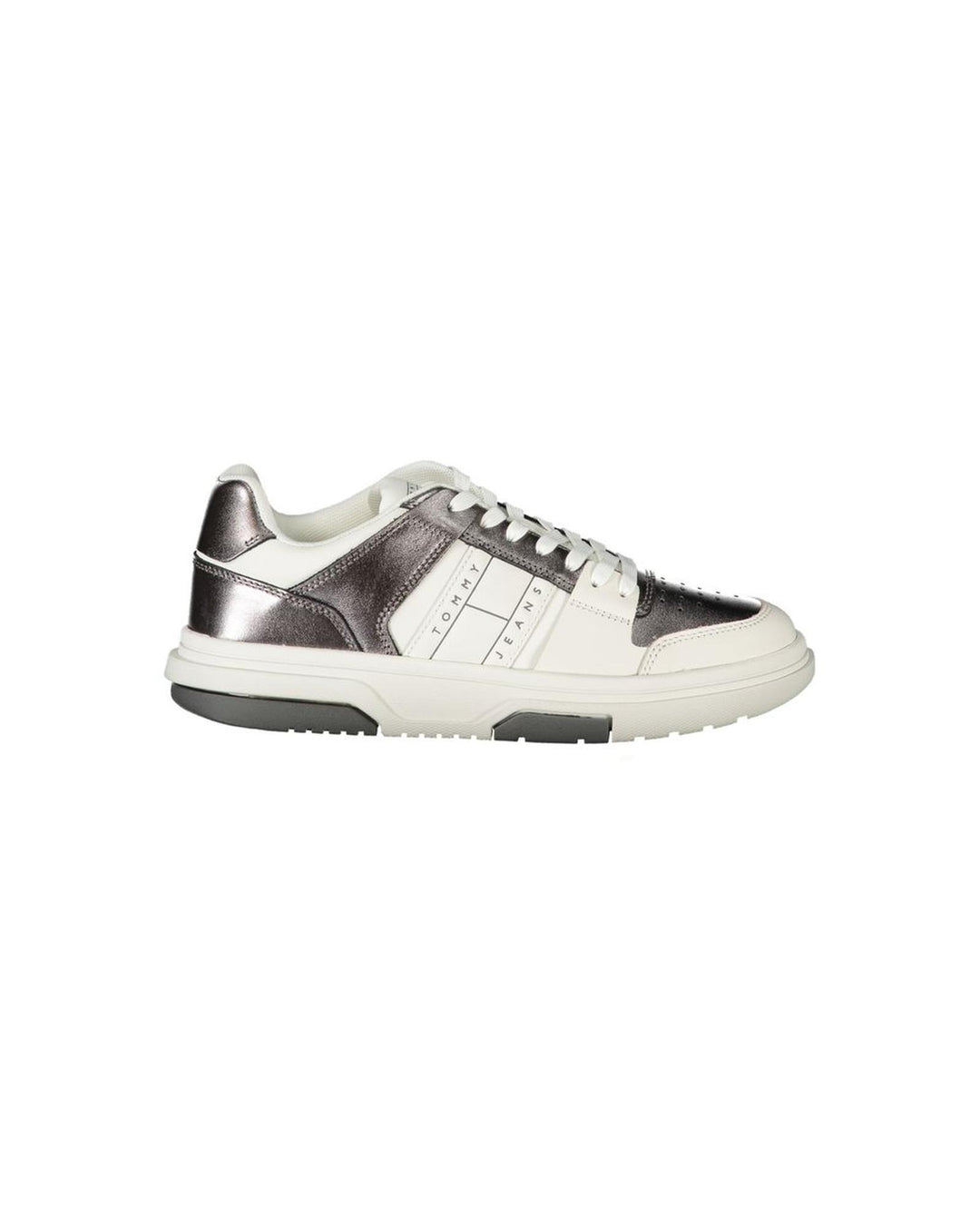 Tommy Hilfiger Women's White Polyester Sneaker - 41 EU