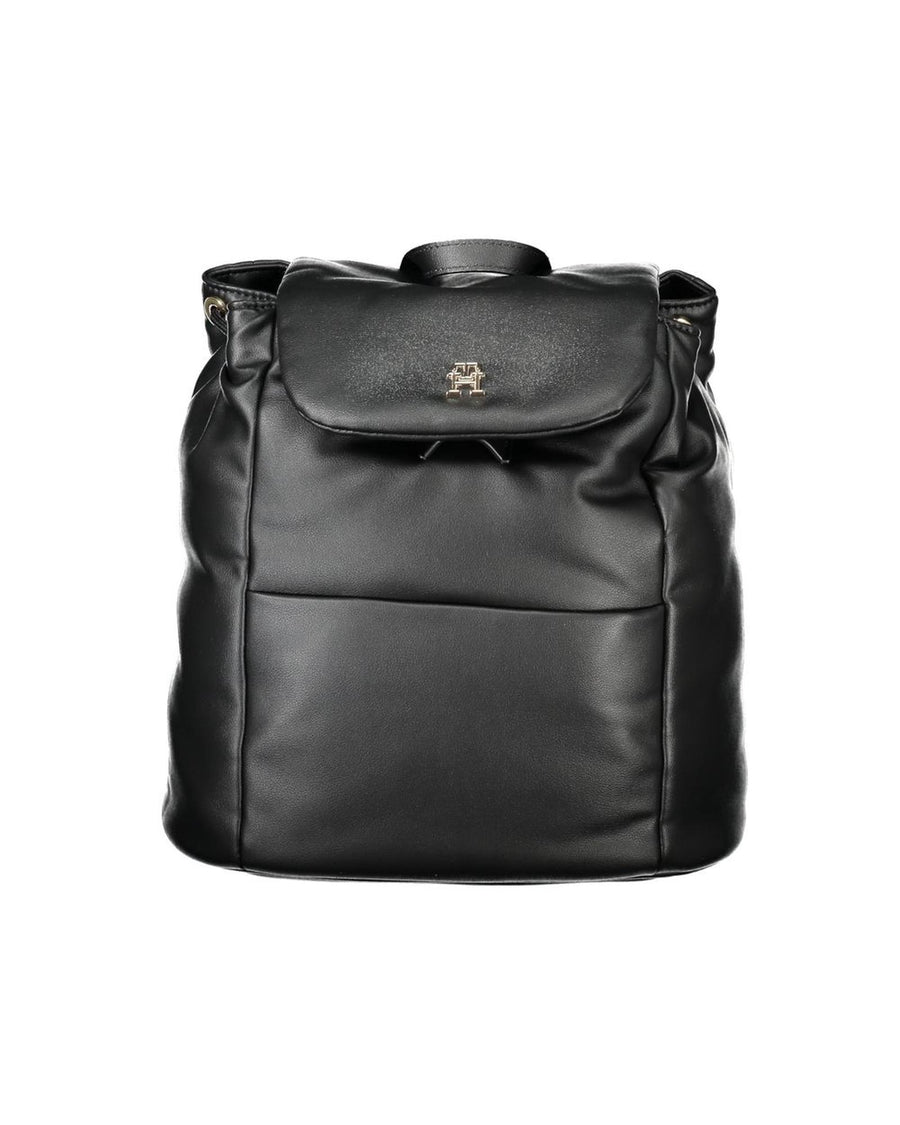 Tommy Hilfiger Women's Black Polyester Backpack - One Size