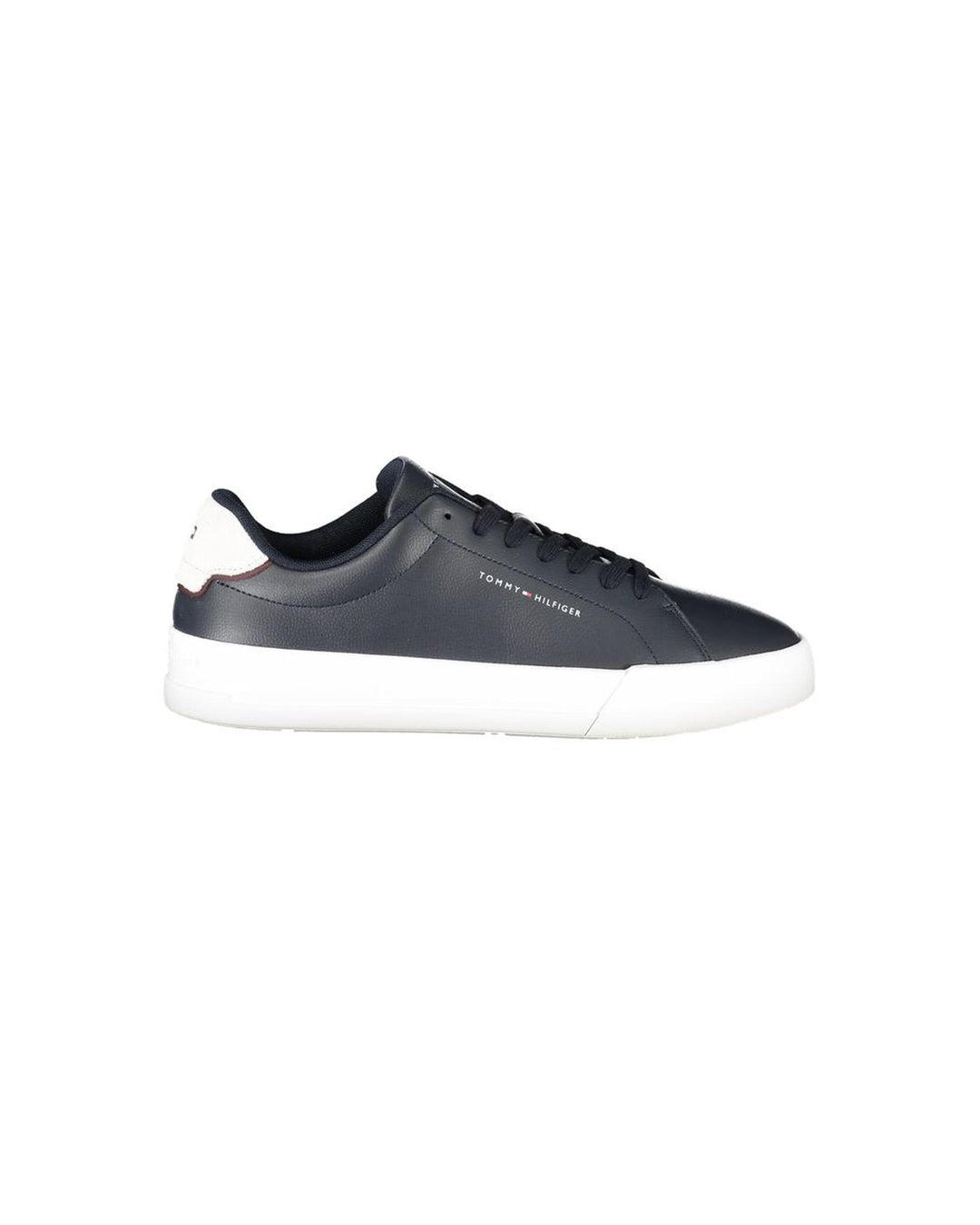 Tommy Hilfiger Men's Blue Leather  Sneaker - 41 EU