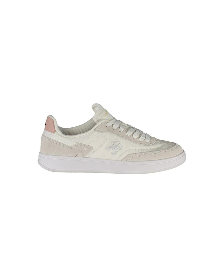 Tommy Hilfiger Women's White Polyethylene  Sneaker - 39 EU