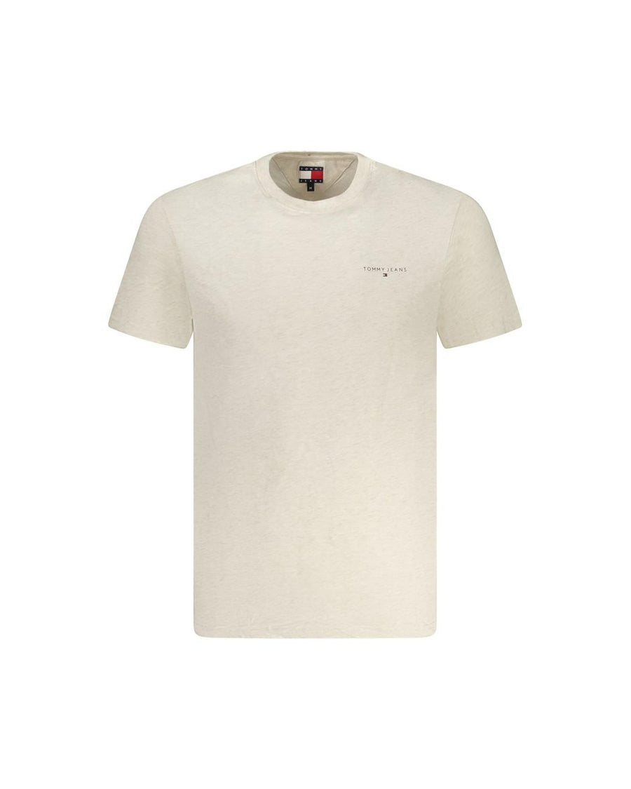 Tommy Hilfiger Men's Beige Cotton  T-Shirt - XL