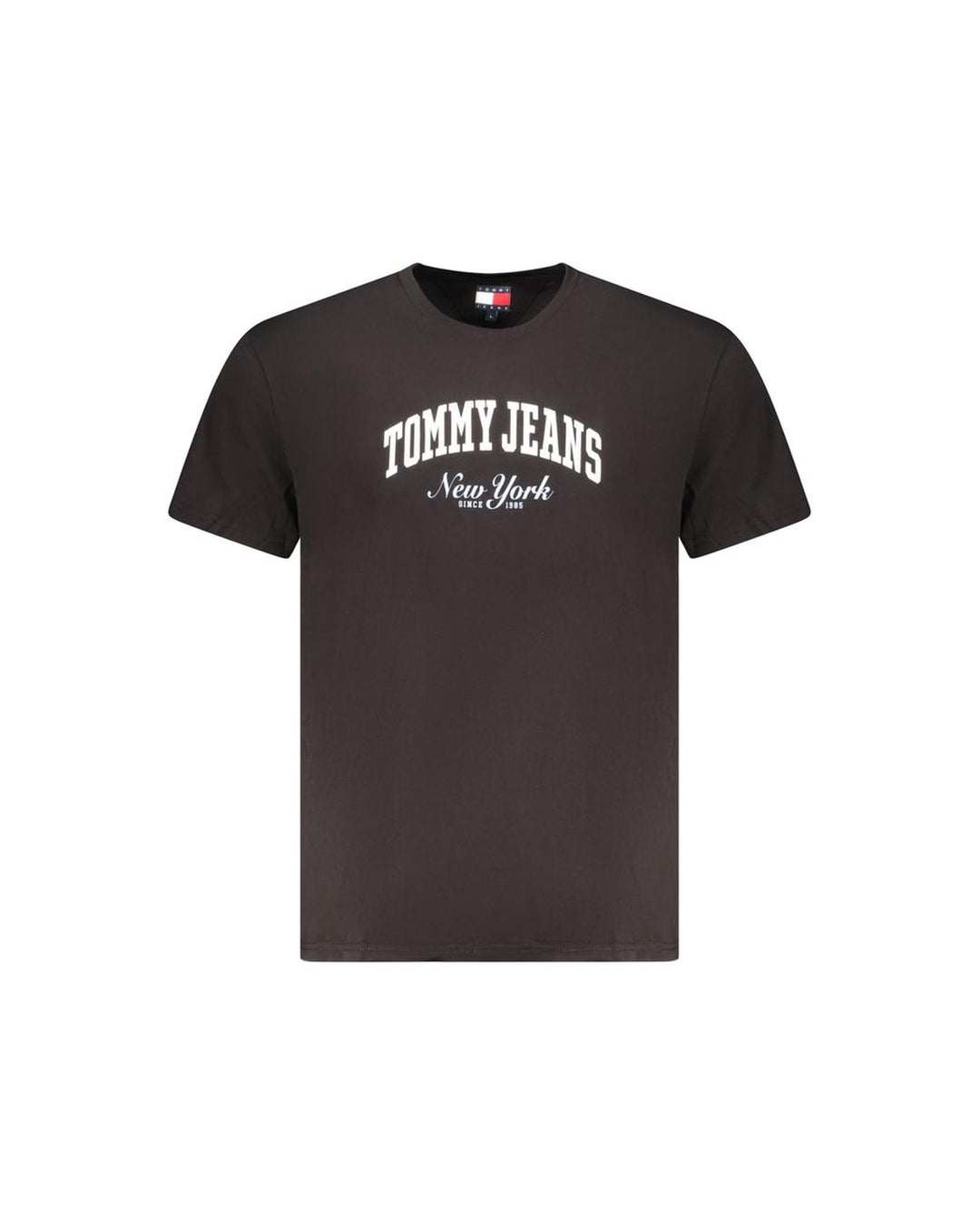 Tommy Hilfiger Men's Black Cotton  T-Shirt - L