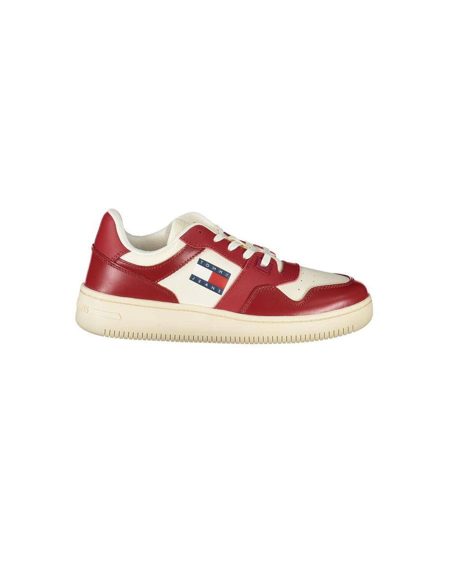 Tommy Hilfiger Women's Red Polyester Sneaker - 41 EU