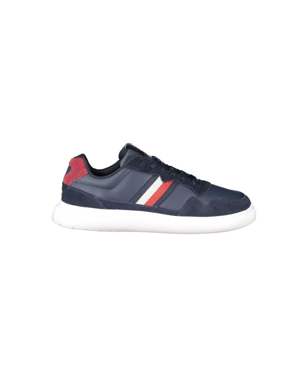 Tommy Hilfiger Men's Blue Leather  Sneaker - 42 EU