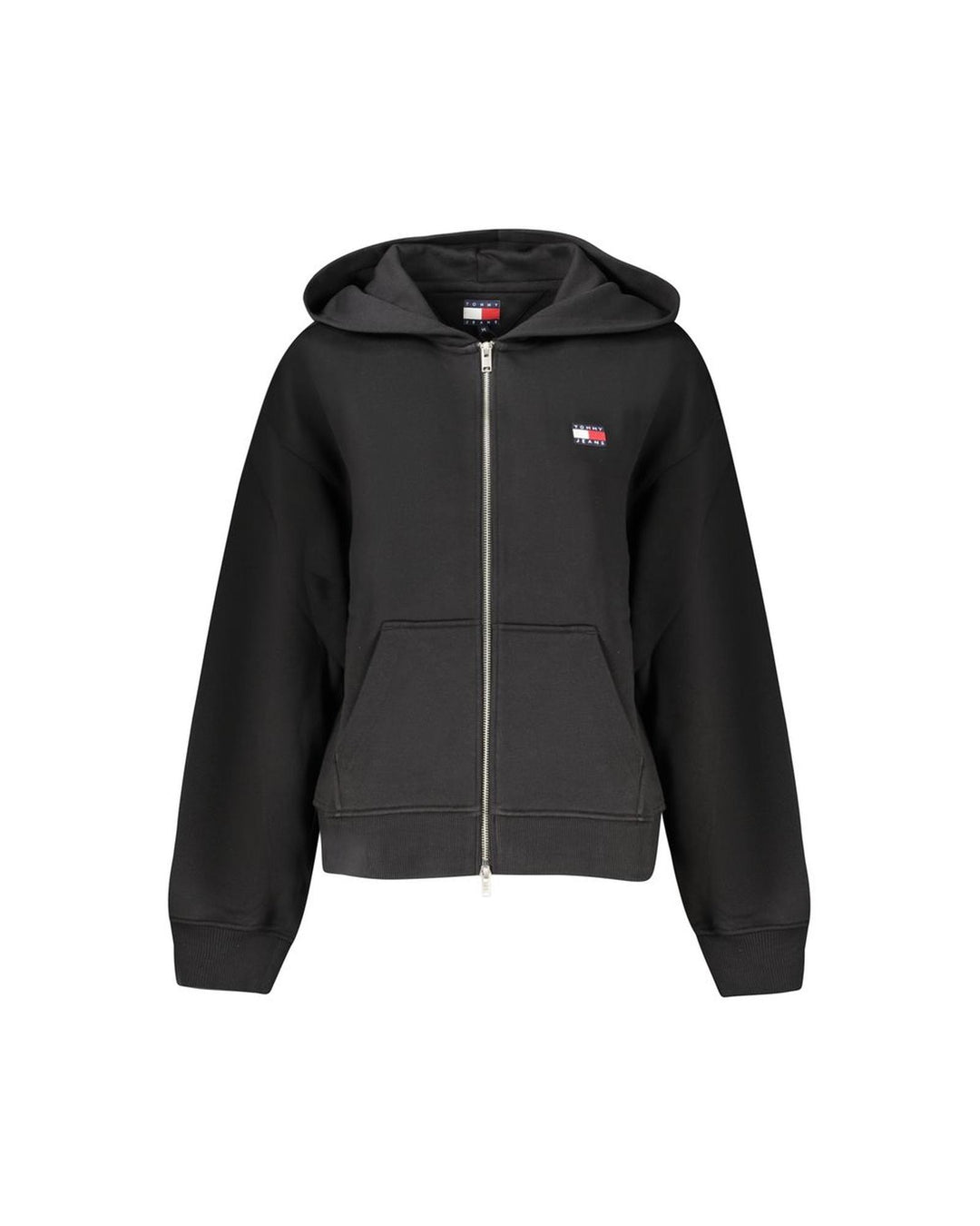 Tommy Hilfiger Women's Black Cotton  Hoodie - L