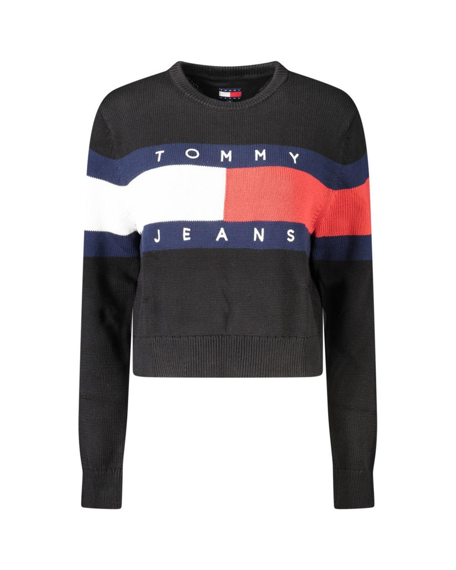 Tommy Hilfiger Women's Black Cotton  Sweater - S