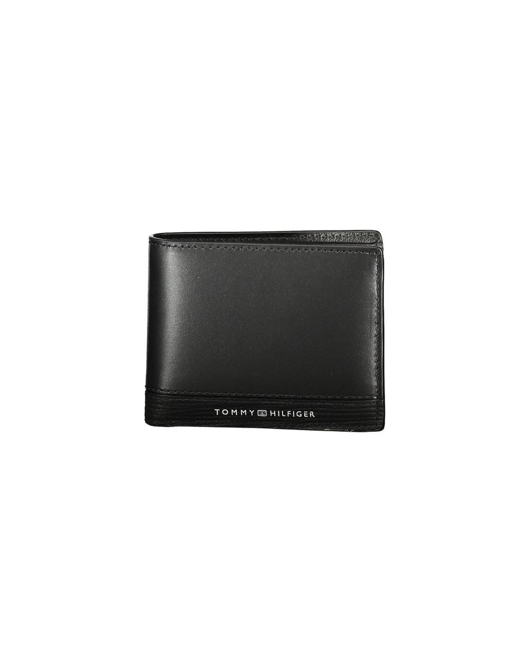 Tommy Hilfiger Men's Black Leather  Wallet - One Size