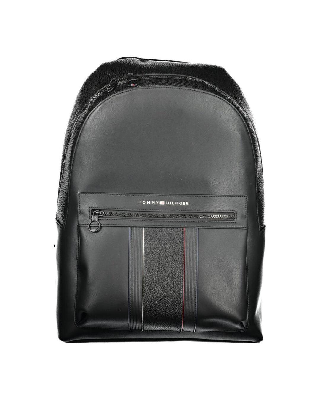 Tommy Hilfiger Men's Black Polyester  Backpack - One Size