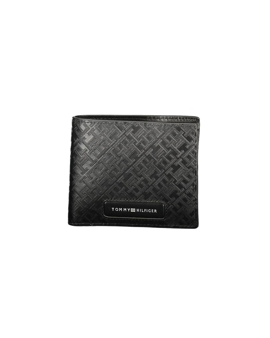 Tommy Hilfiger Men's Black Leather  Wallet - One Size