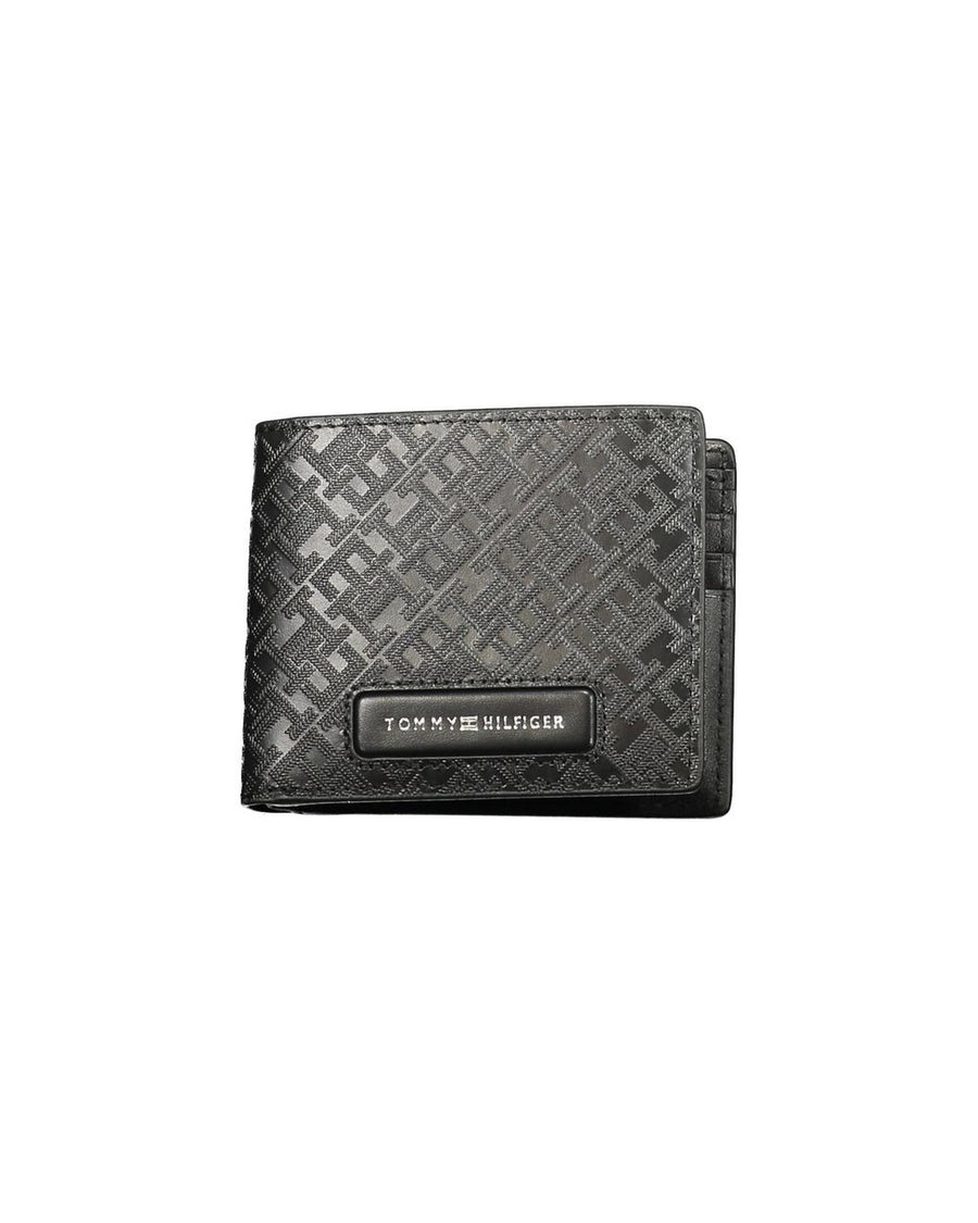 Tommy Hilfiger Men's Black Leather  Wallet - One Size