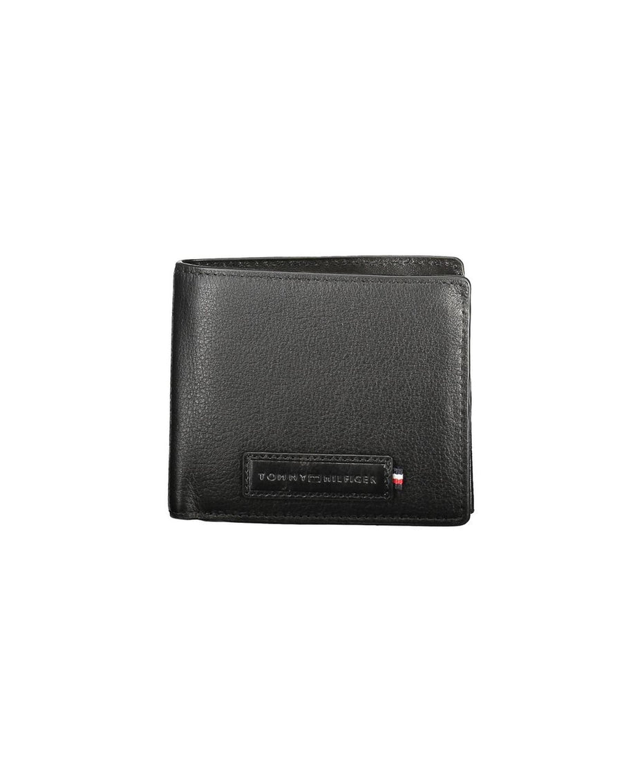 Tommy Hilfiger Men's Black Leather  Wallet - One Size