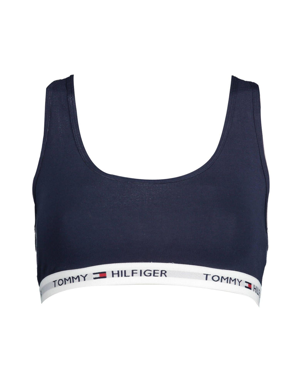 Tommy Hilfiger Women's Blue Cotton  Sports Bra - XS