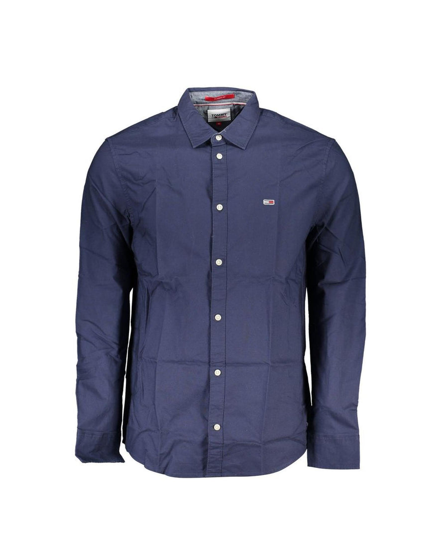 Tommy Hilfiger Men's Blue Cotton Shirt - S