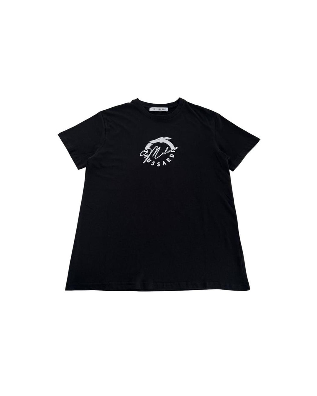 Trussardi Beachwear Men's Black Cotton T-Shirt - M