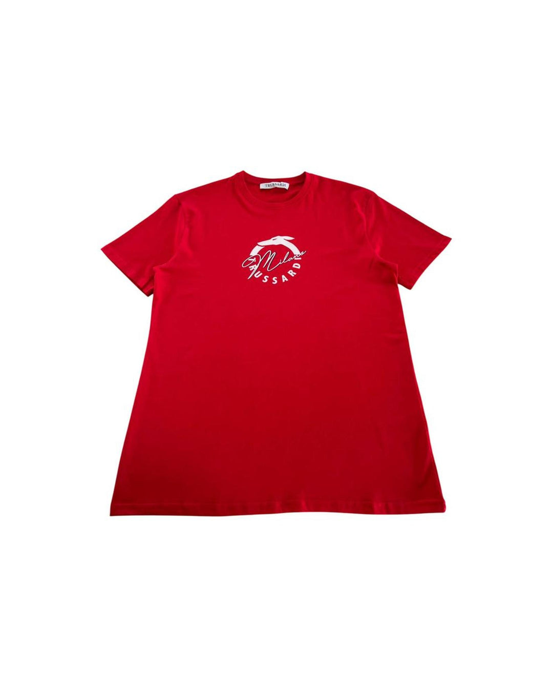Trussardi Beachwear Men's Red Cotton T-Shirt - M