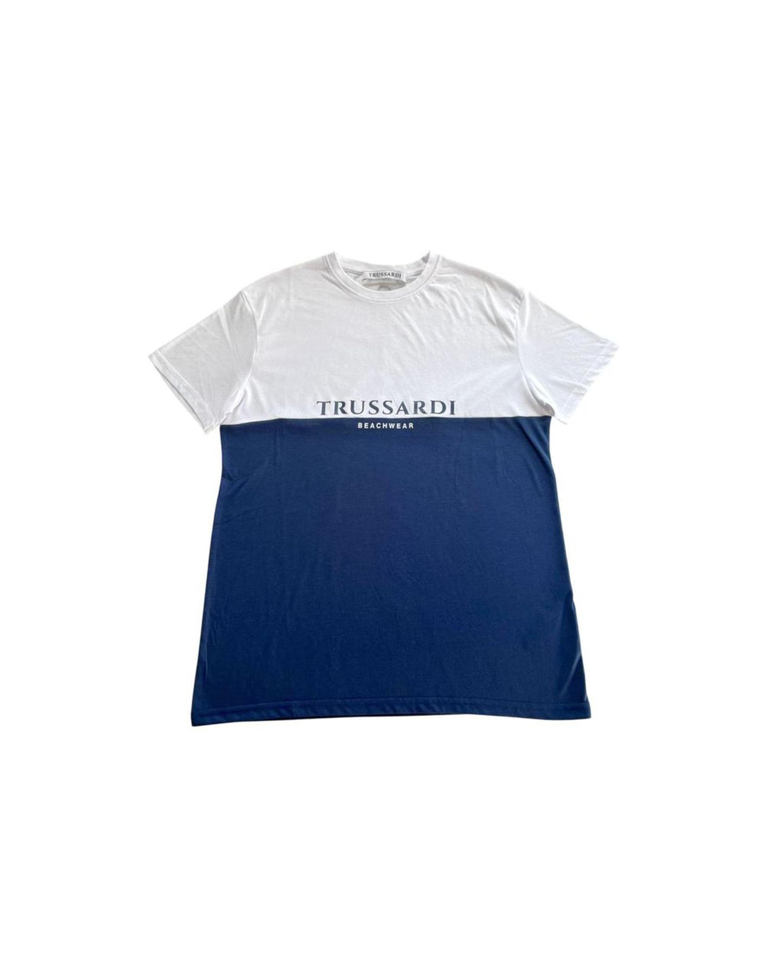 Trussardi Beachwear Men's Blue Polyester T-Shirt - L