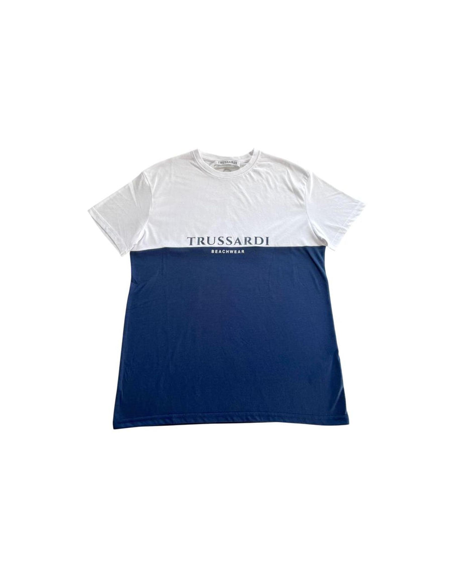 Trussardi Beachwear Men's Blue Polyester T-Shirt - L