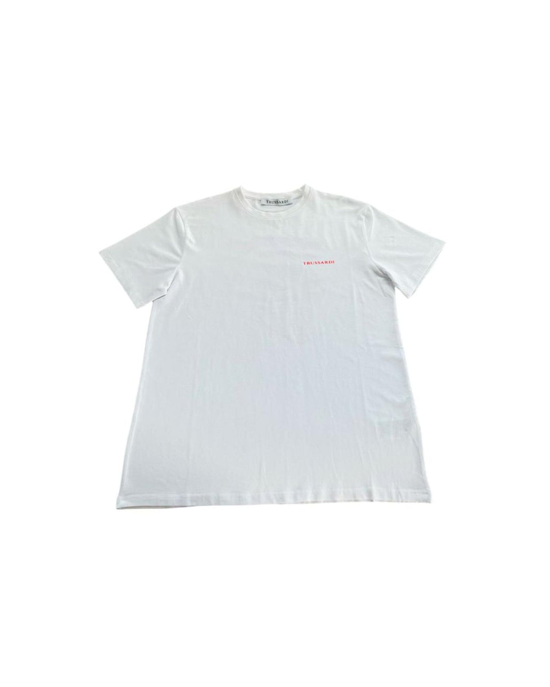 Trussardi Beachwear Men's White Cotton T-Shirt - L