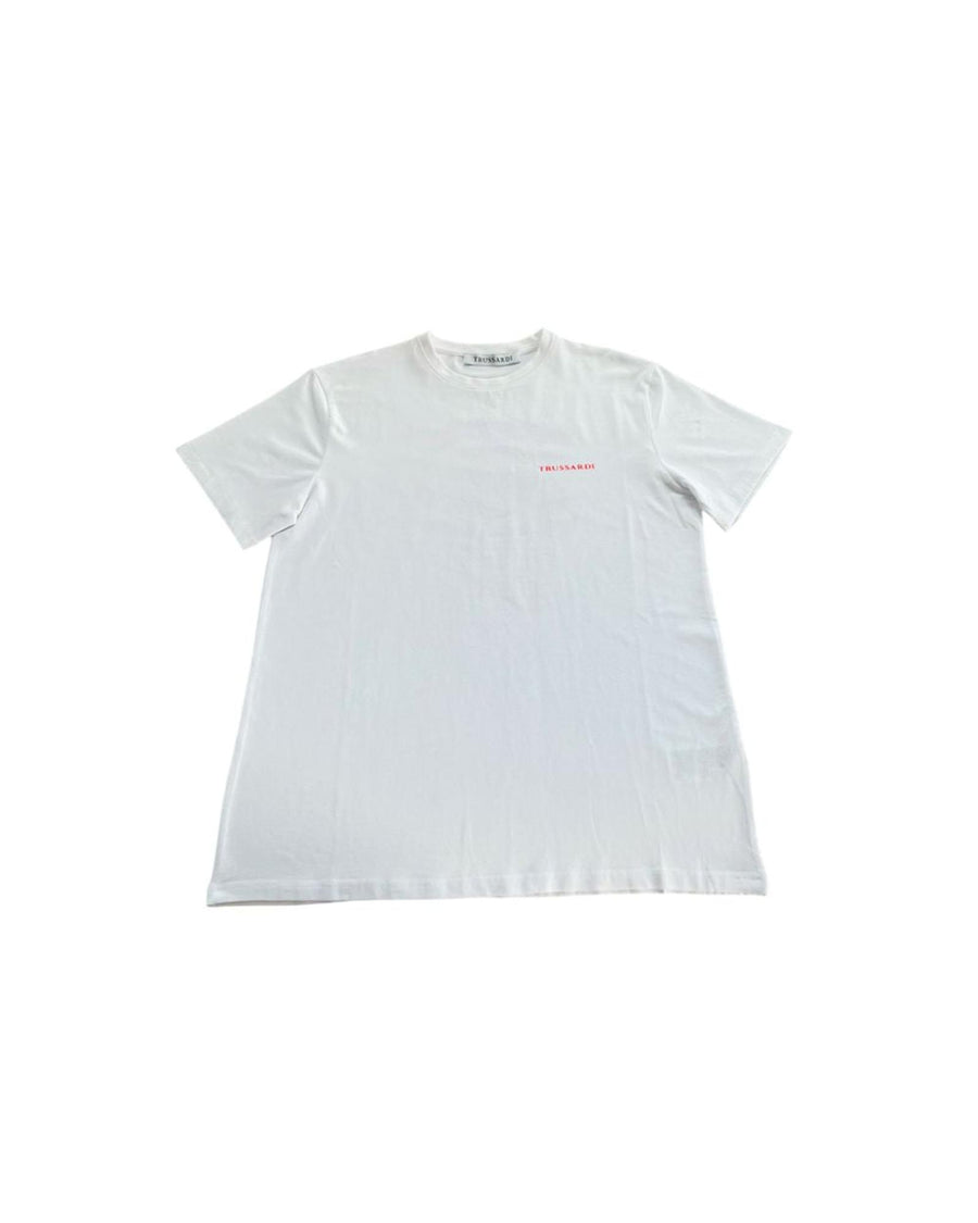 Trussardi Beachwear Men's White Cotton T-Shirt - XL