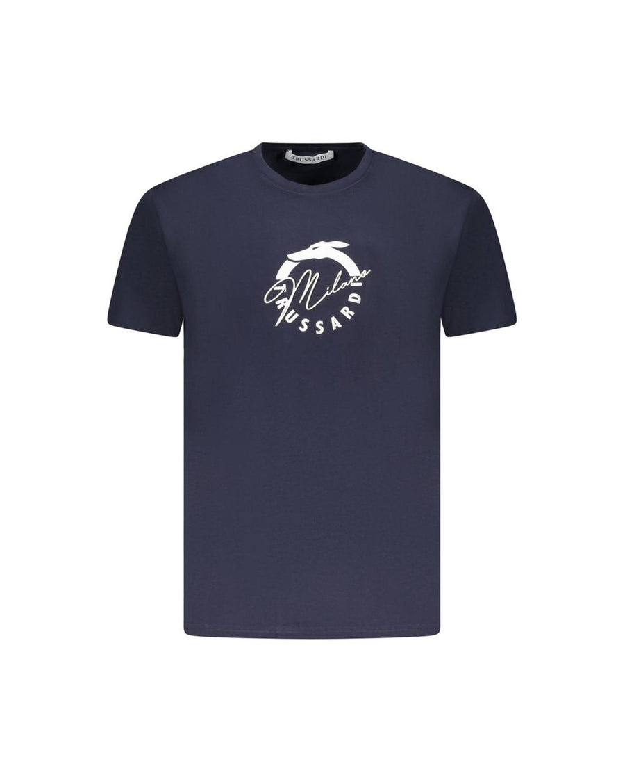 Trussardi Men's Blue Cotton T-Shirt - M
