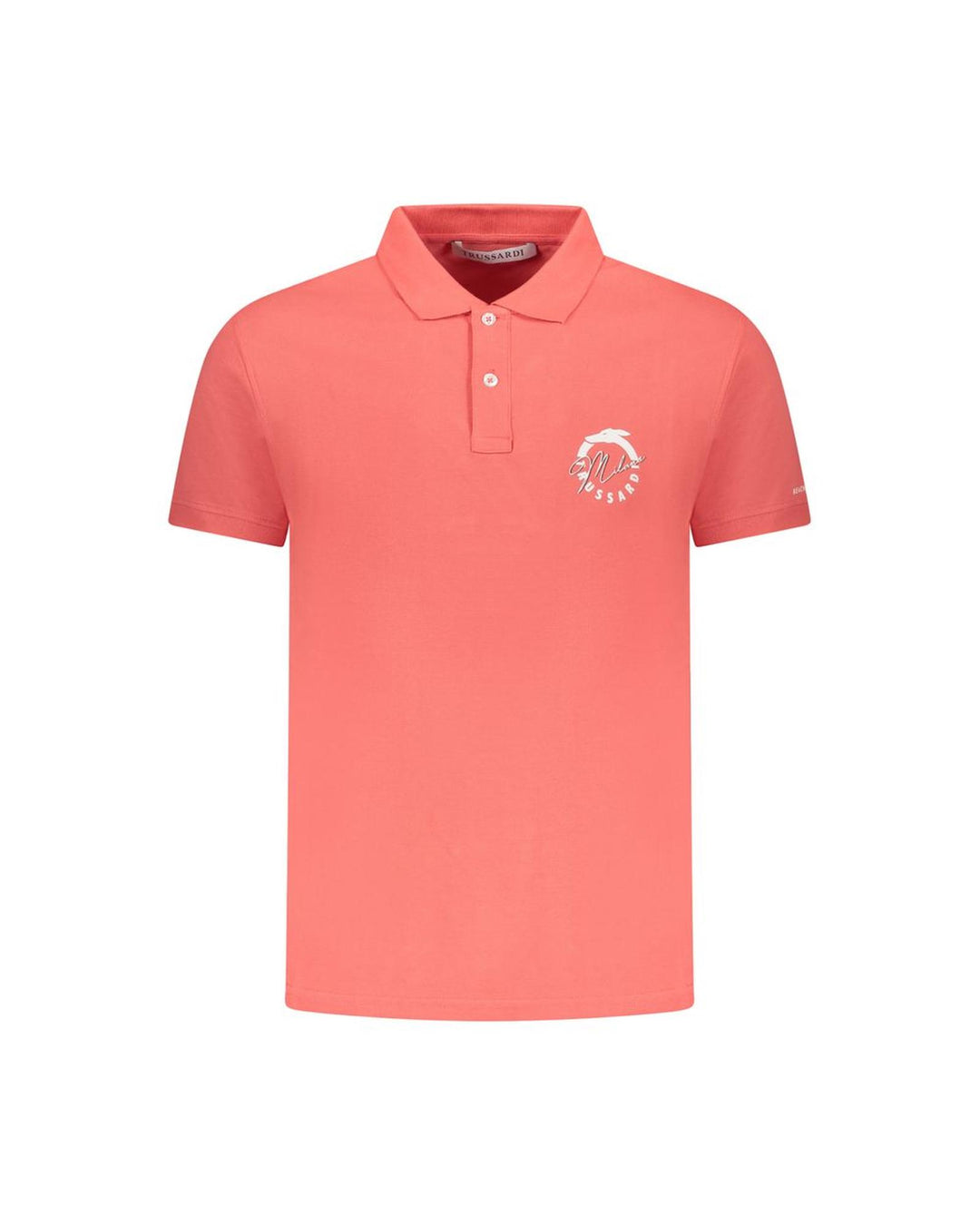 Trussardi Men's Pink Cotton Polo Shirt - 2XL