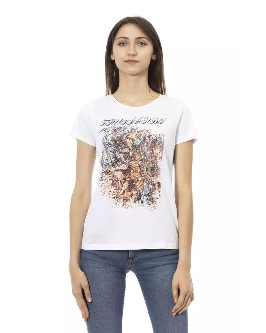 Short Sleeve T-shirt with Front Print XS Women