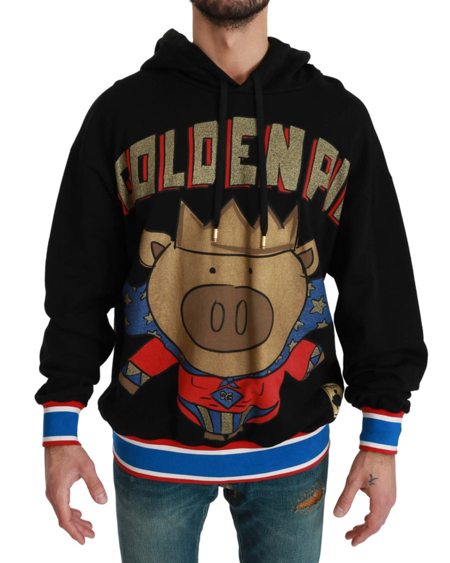 Hooded Sweater with Multicolor Motive 50 IT Men