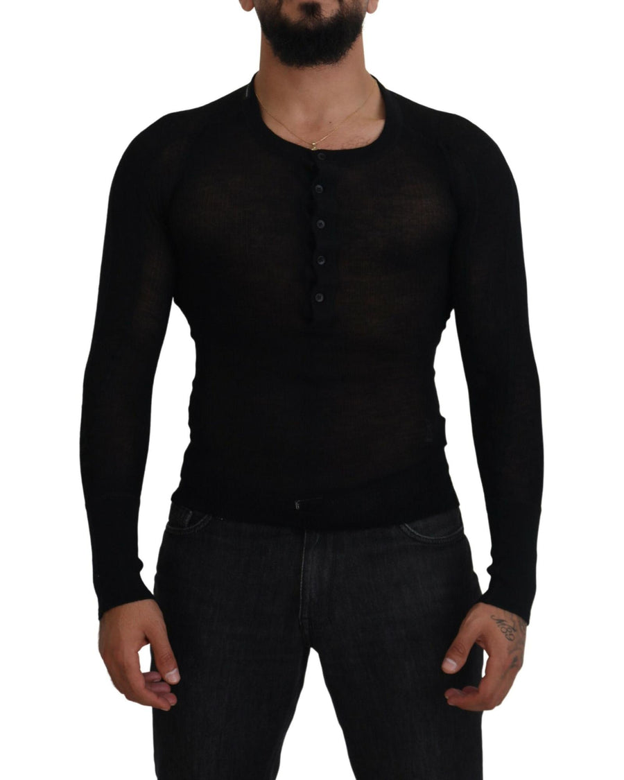 Stunning Dolce & Gabbana Cashmere Pullover Sweater 44 IT Men