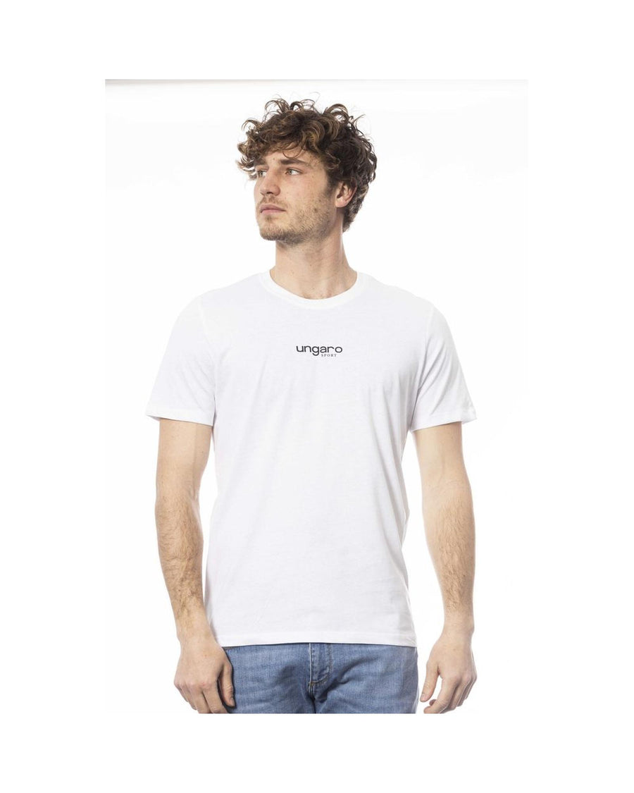 Ungaro Sport Men's Elegant Crew Neck Logo Tee - M