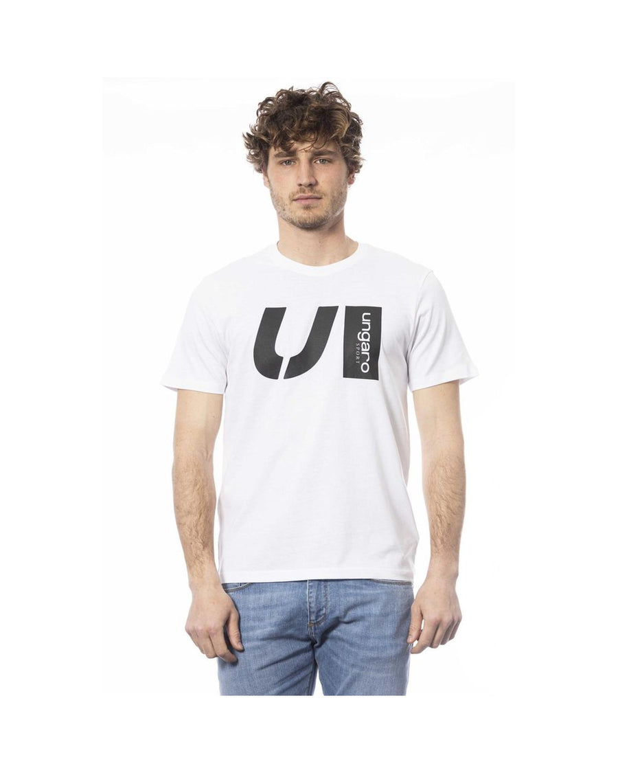 Ungaro Sport Men's Elegant Crew Neck Cotton Tee - L