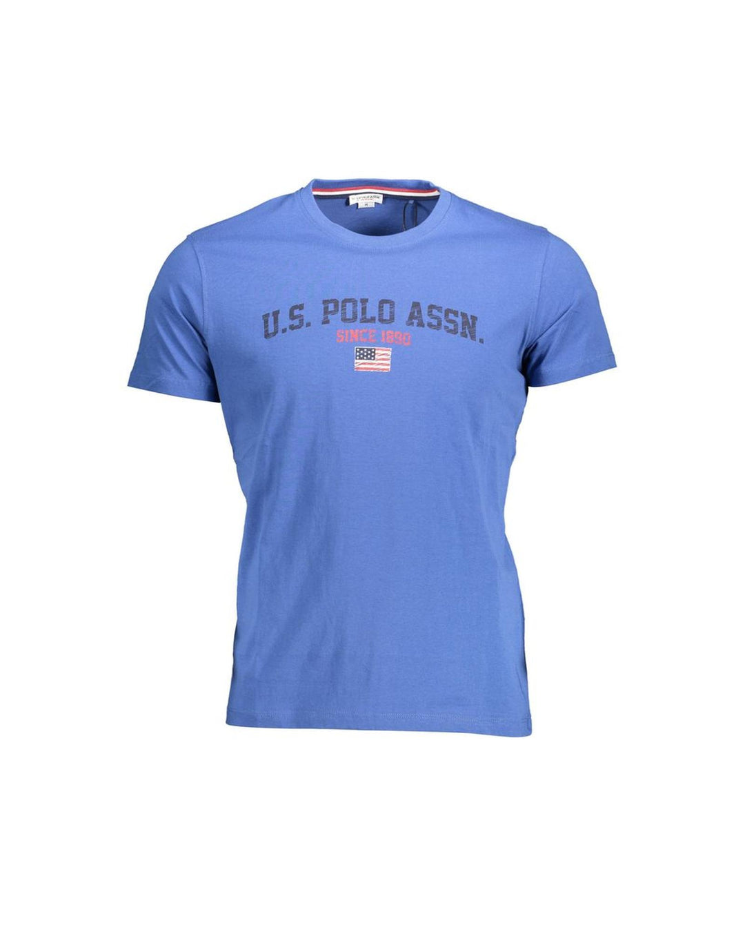 US POLO ASSN Men's Classic Blue Crew Neck Cotton Tee - 2XL