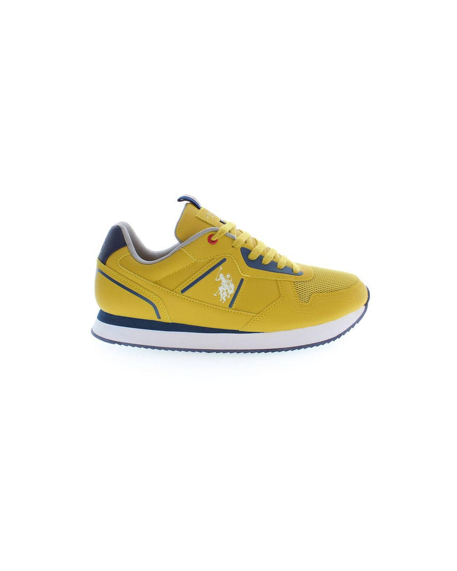 US POLO ASSN Men's Yellow Polyester Sneaker - 44 EU