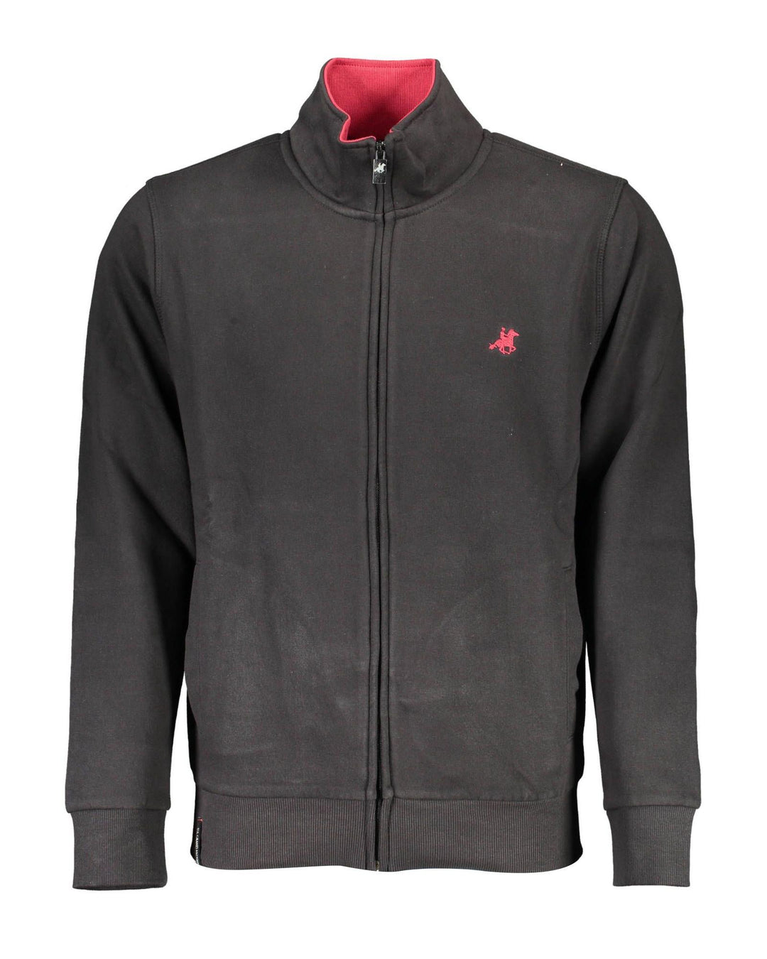 US Grand Polo Men's Elegant Long-Sleeved Zip Polo Sweatshirt - M