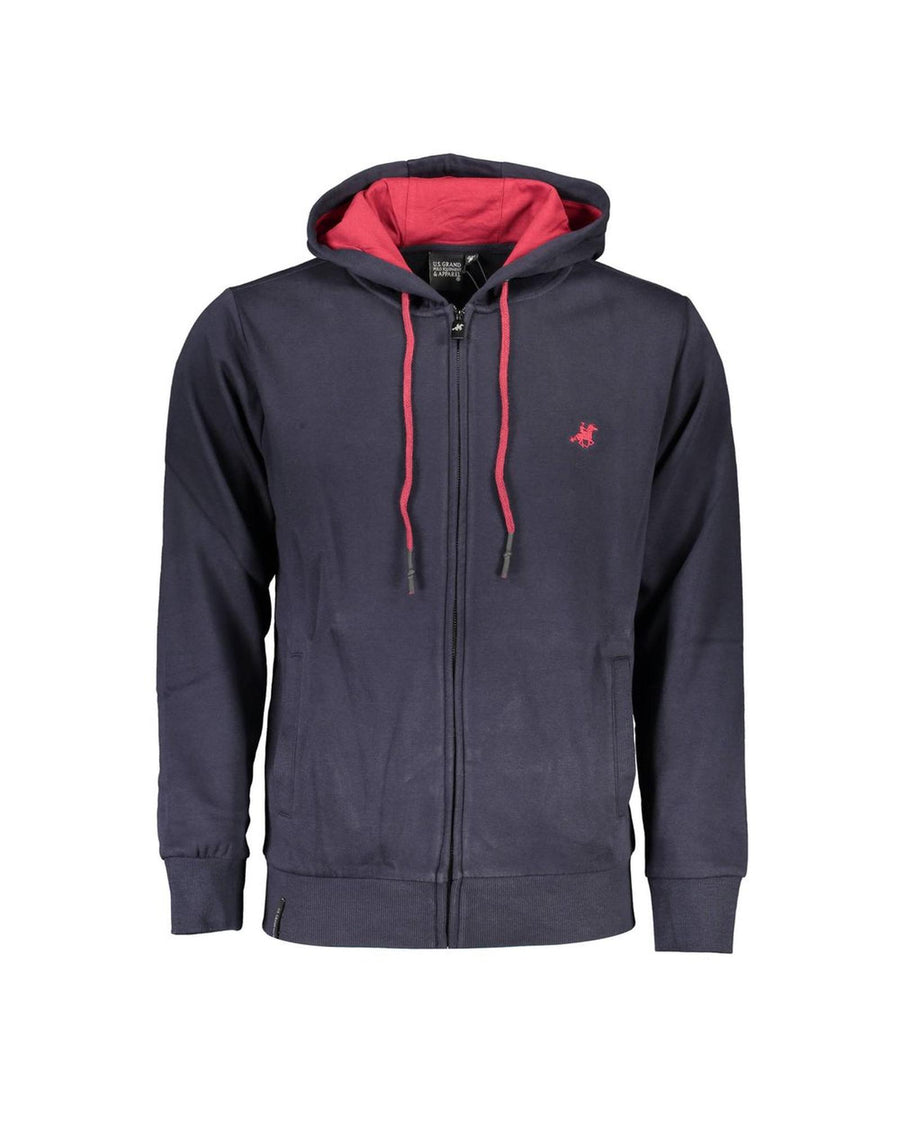 US Grand Polo Men's Blue Cotton Sweater - 2XL