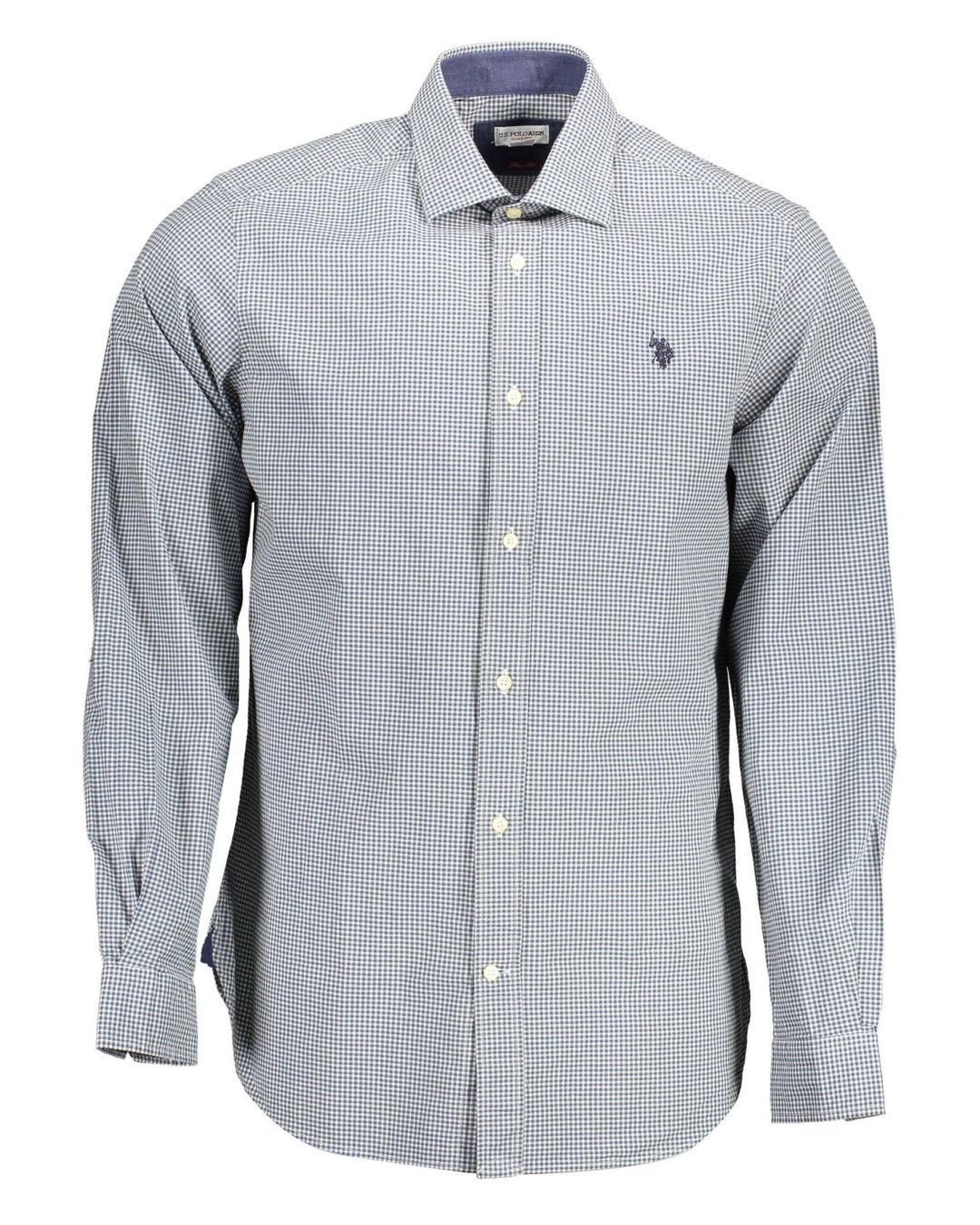US POLO ASSN Men's Light Blue Cotton Shirt - XL